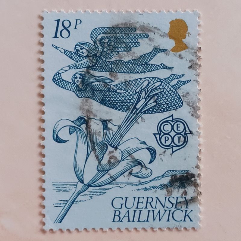 

(AA) Perangko Guernsey 1981 Europa (C.E.P.T.) 1981 - Folklore - Fairies and Guernsey Lily 18 p Used