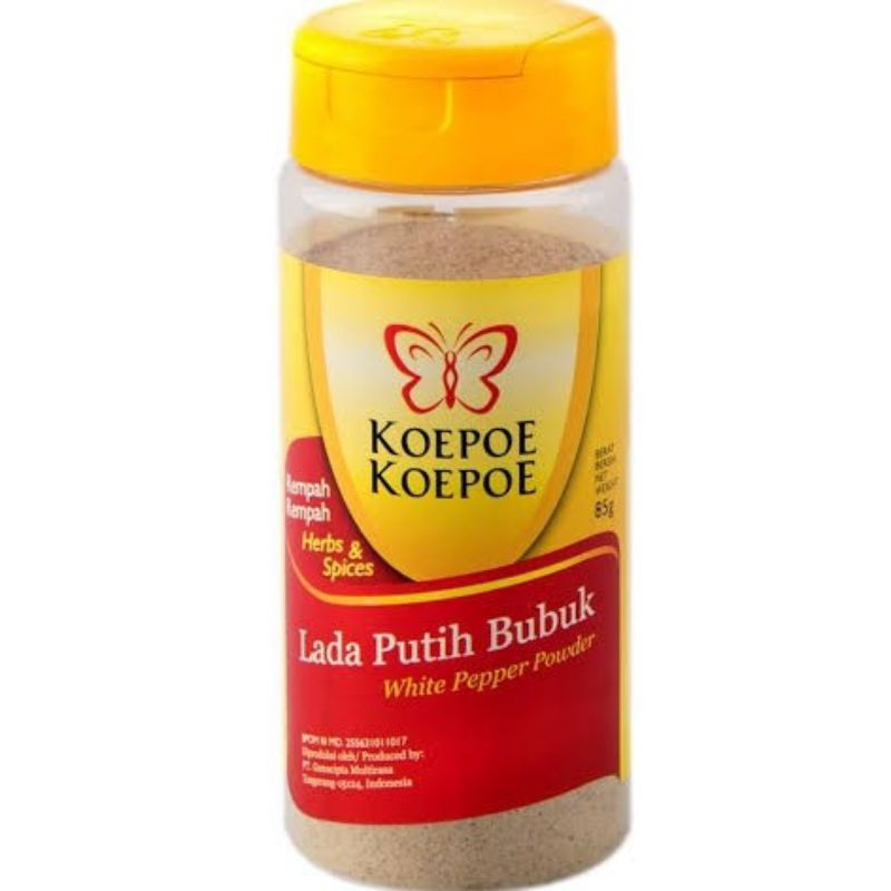 

Lada Putih Bubuk 85 gram Koepoe Koepoe