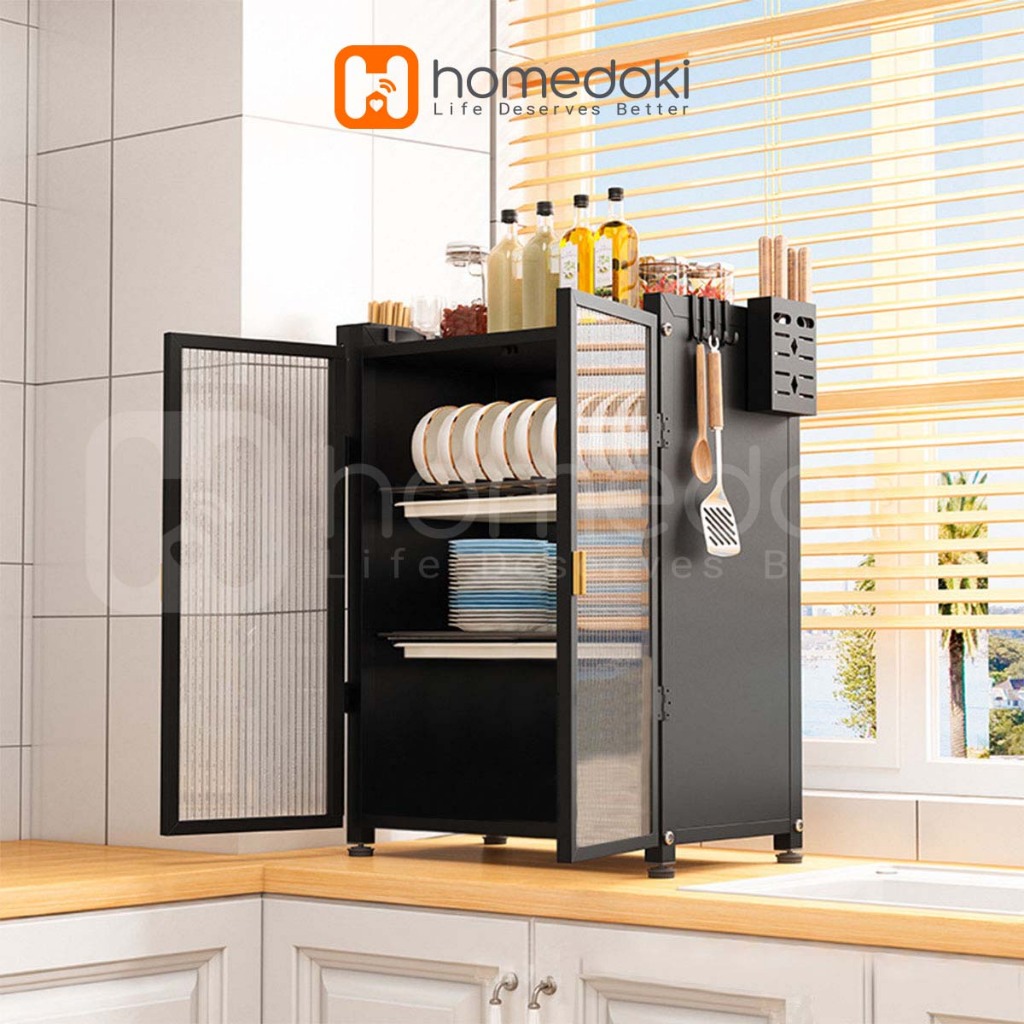 Homedoki Rak Piring/ Rak Cuci Piring/ Peralatan Dapur/ Rak Pengering/ Rak Dapur