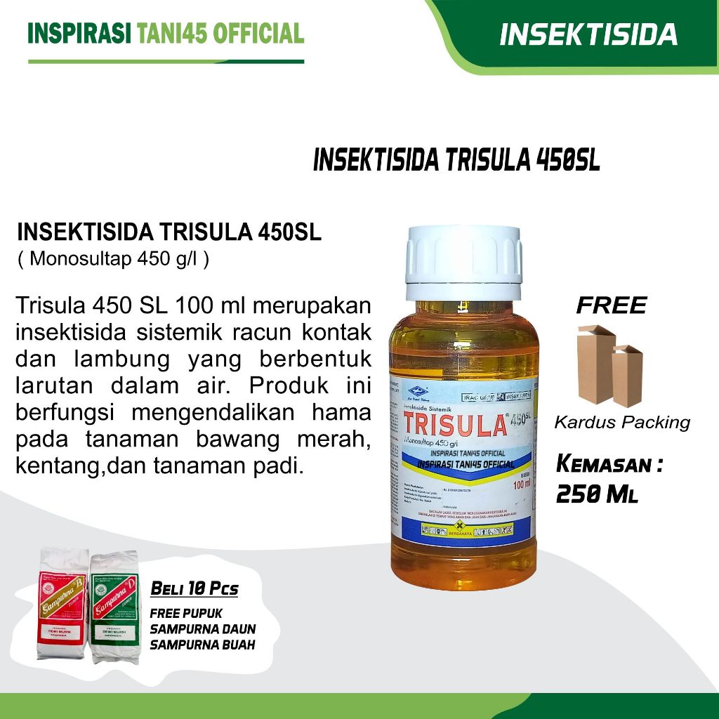TRISULA 450SL Kemasan 100 ml/Insektisida Trisula 450SL Kemasan 100 ml/Obat Pengendali Hama Trisula