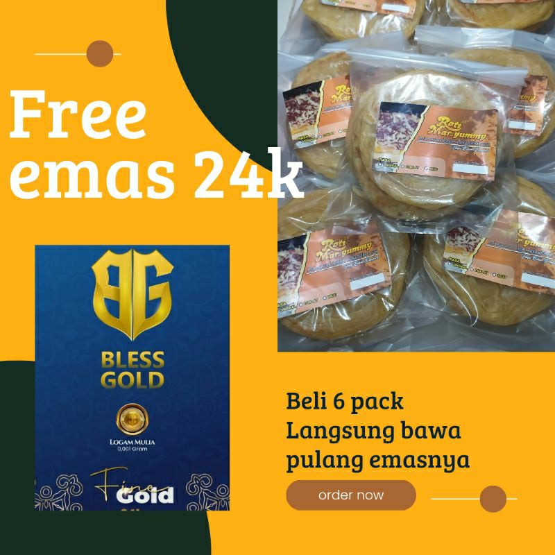 

ROTI MARYAM COKLAT FREE EMAS 24K ROTI CANAI SUPPLIER ROTI MARYAM SURABAYA