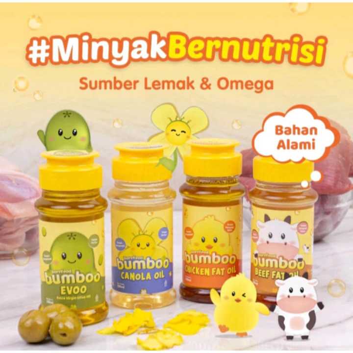 BAREFOOD BUMBOO MINYAK MASAK MPASI/BUMBOO OIL/BUMBOO EVOO/BUMBOO CANOLA