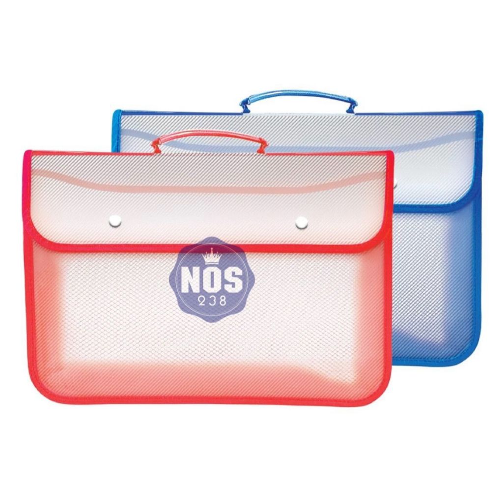 Tas Map Plastik Kancing Folio / Map School Bag / Map File Kancing