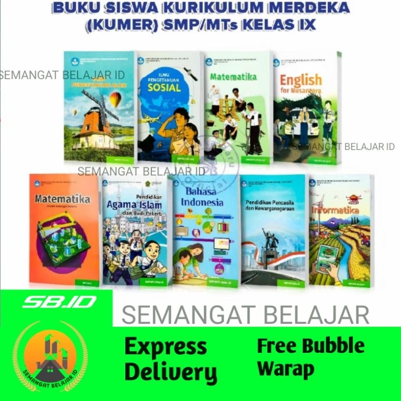 BUKU PELAJARAN KELAS 9 KURIKULUM MERDEKA / BUKU PQKET KELAS 9 KURIKULUM MERDEKA - KURIKULUM PENGGERA