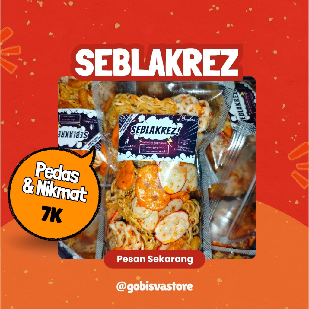 

MURAH SEBRING/KERUPUK/SEBLAK KERING PEDAS/KERUPUK MAWAR/BANTET DAUN JERUK 70 GR