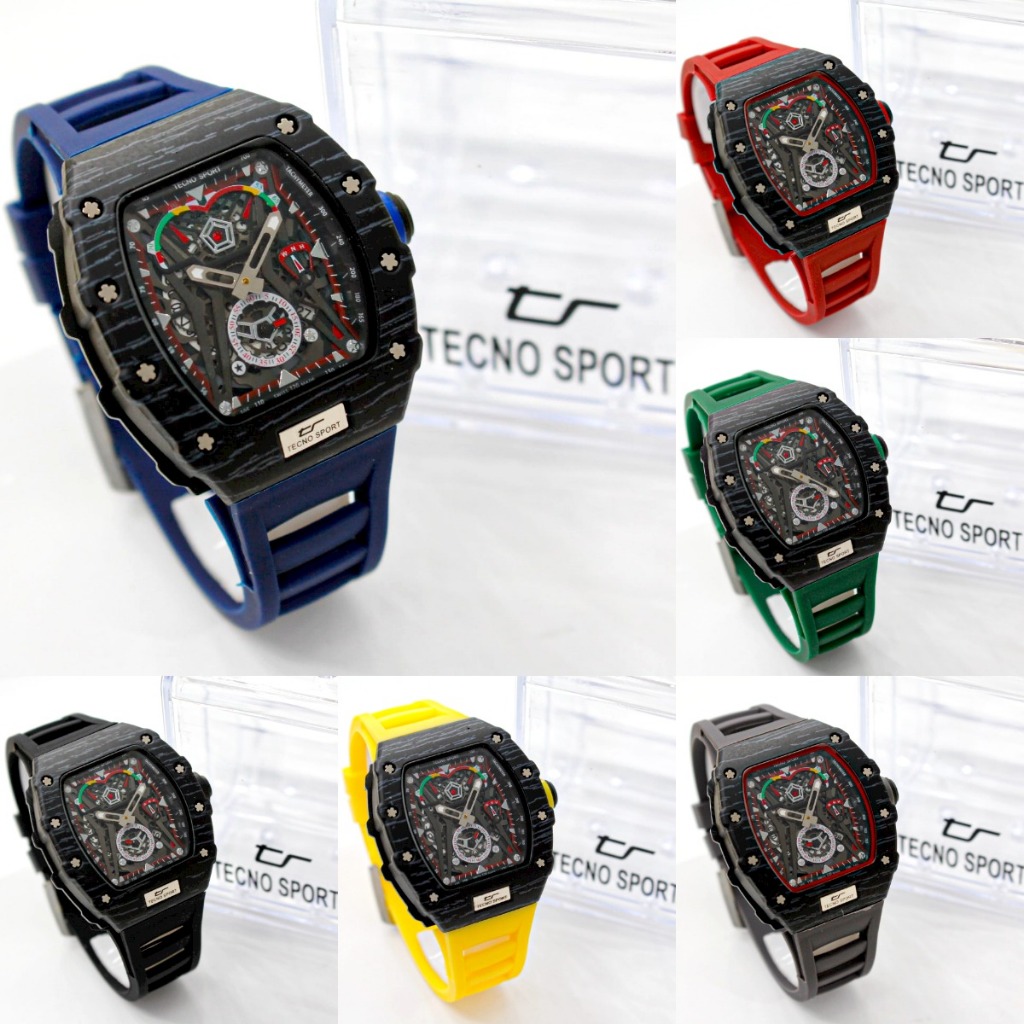 PENGIRIMAN INSTANT - Jam tangan pria TECNO SPORT Original "Model RM50 McLaren Edition" High Quality