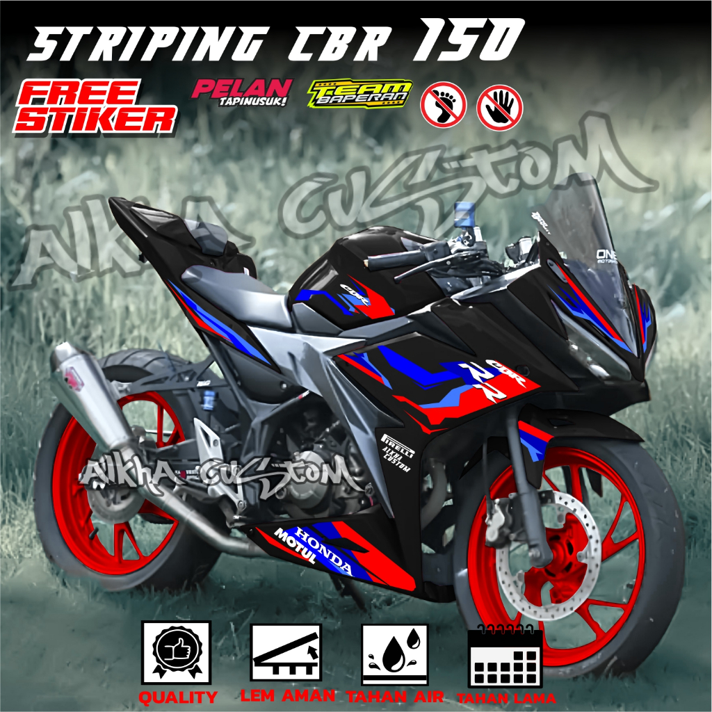 STRIPING CBR 150 STIKER CBR FACLIFT