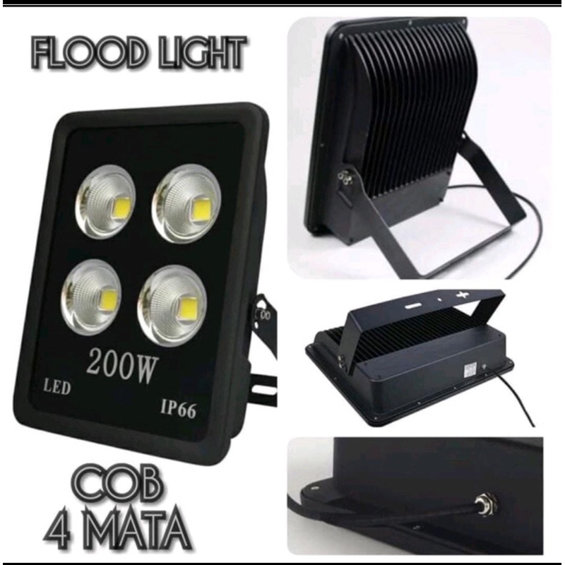 Lampu tembak lapangan 200 W 200W 200 Watt Cob Outdoor Ip66