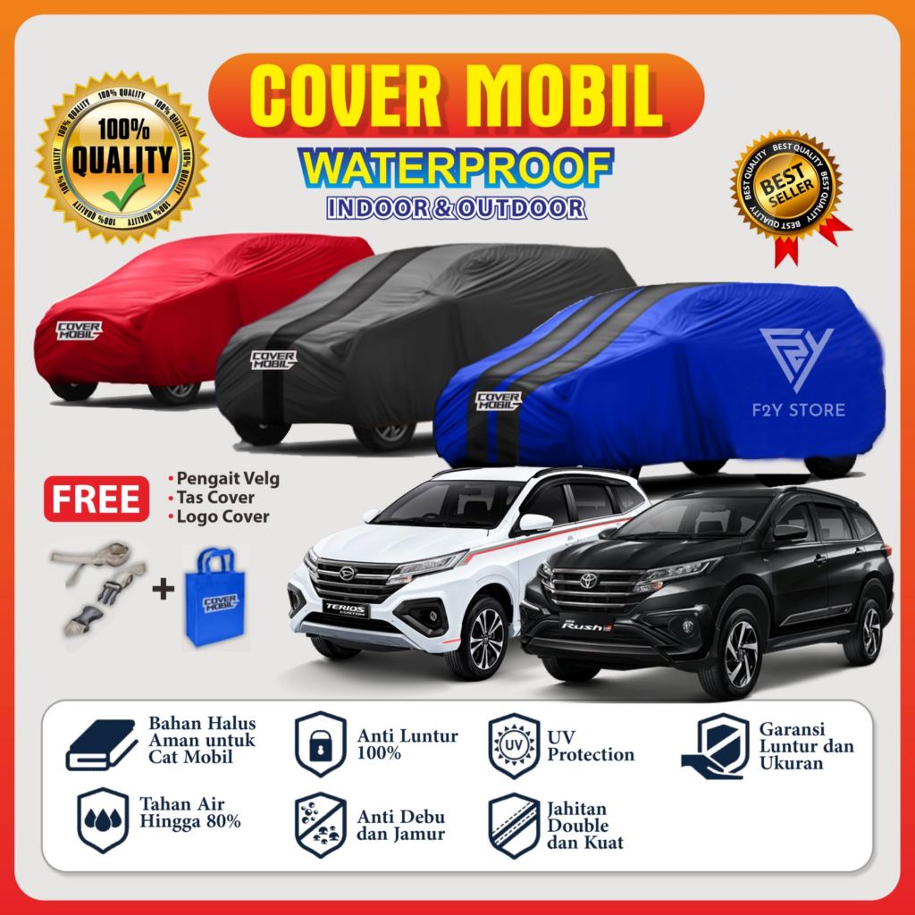 Cover Sarung Mobil Terios, Rush, Xpander, Ertiga, XL7, HRV, BRV, CRV, Kijang, Panther