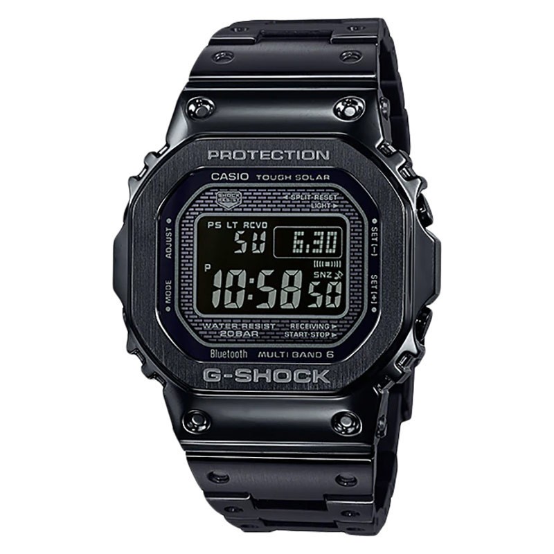 G-Shock GMW-B5000GD-1DR Full Metal Series Men Black Digital Dial Black Stainless Steel Strap