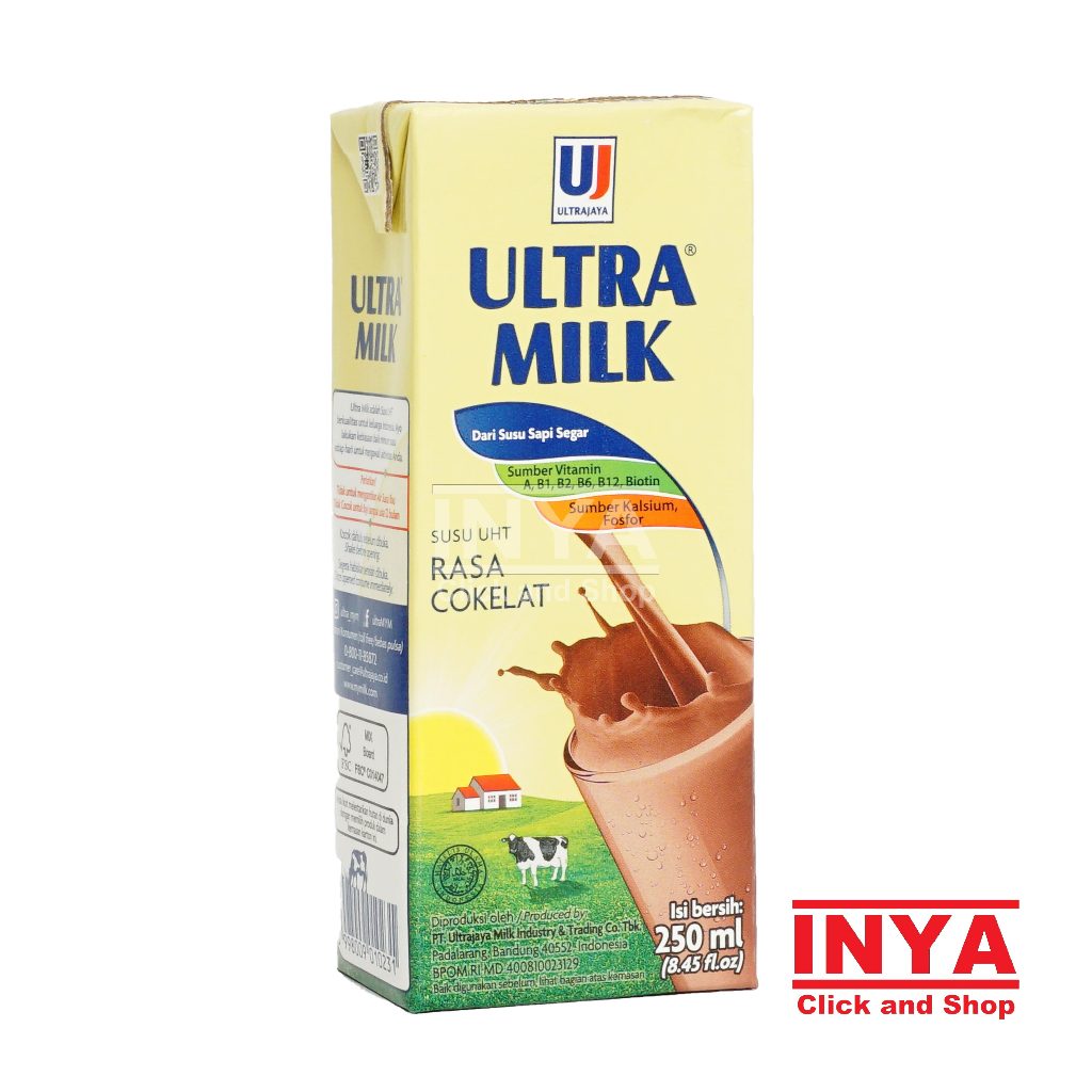 

Ultra Milk Susu UHT Rasa Cokelat 250ml - Susu Kemasan - Chocolate Milk Drink