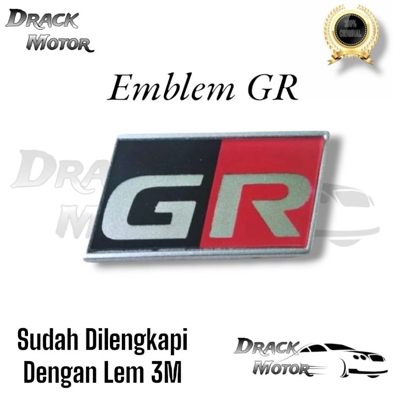 EMBLEM GR  TOYOTA / LOGO EMBLEM GR  TOYOTA ORIGINAL