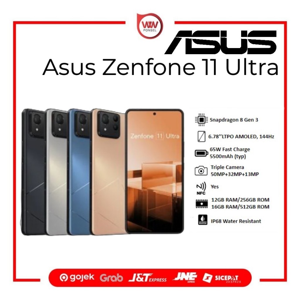 Hp Asus Zenfone 11 Ultra Ram 12GB Internal 256GB Garansi Resmi