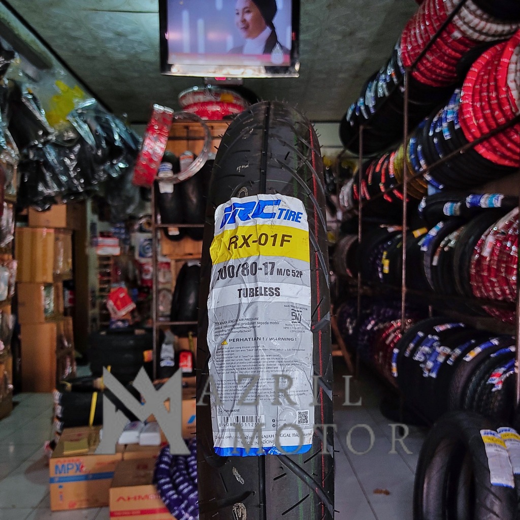 IRC RX-01 100/80-17 RING 17 TUBELESS BAN LUAR VERZA CBR VIXION R15 NINJA MX KING DEPAN IRC RX-01F