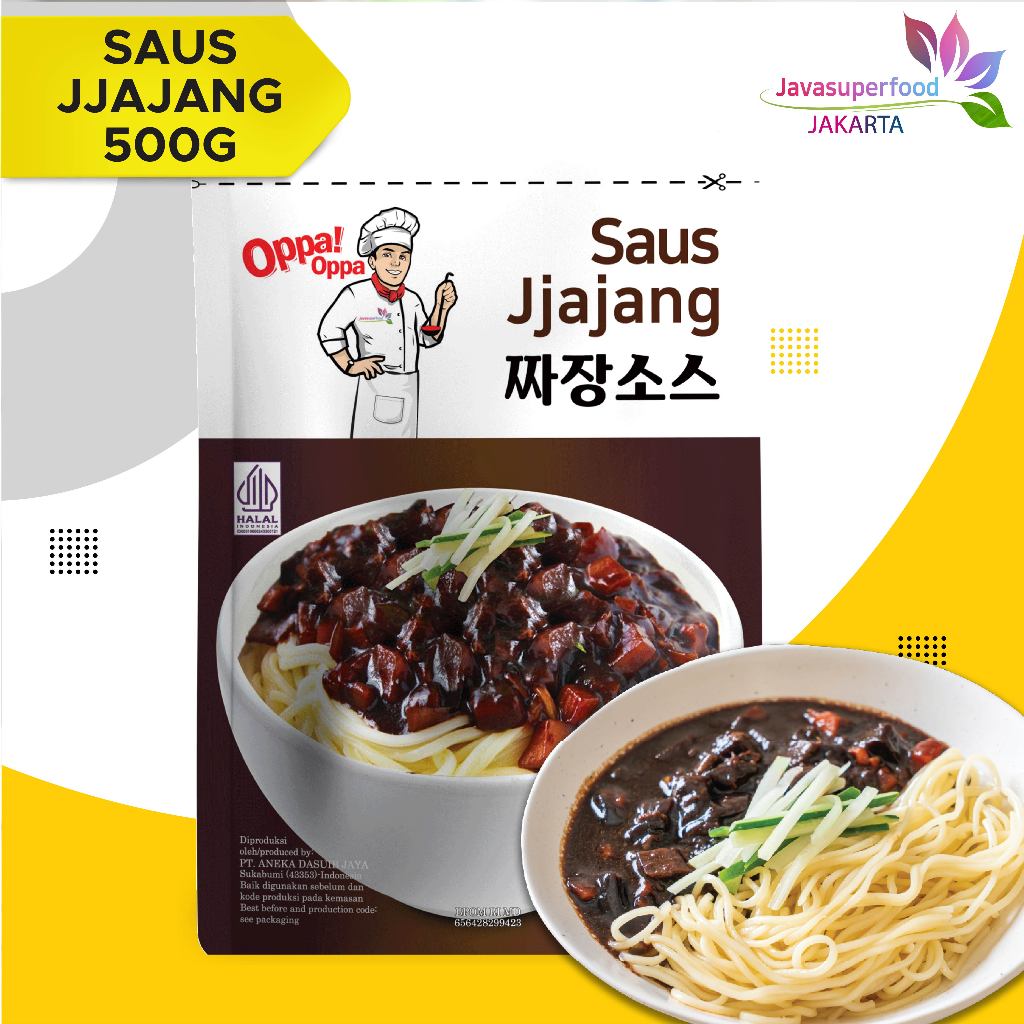 

Saus Jjajang Halal Pasta Kedelai Hitam 500g Saus jjajangmyeon Oppa!Oppa