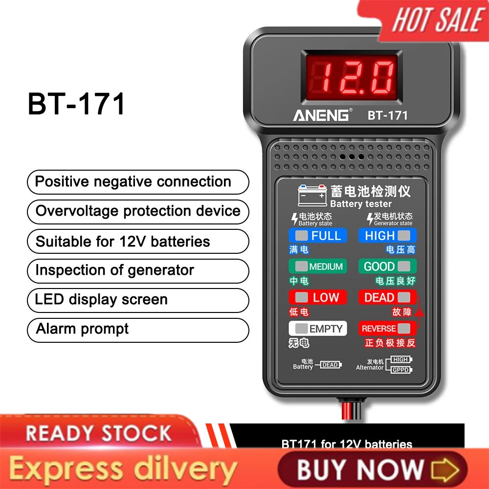 Battery Tester ABS Insulation Material ANENG BT 171 Car Battery Tester