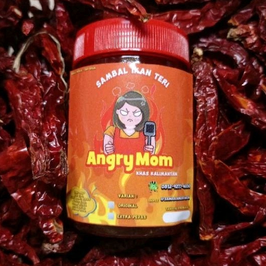 

Sambal Ikan Teri Khas Kalimantan ANGRY MOM Asli Original