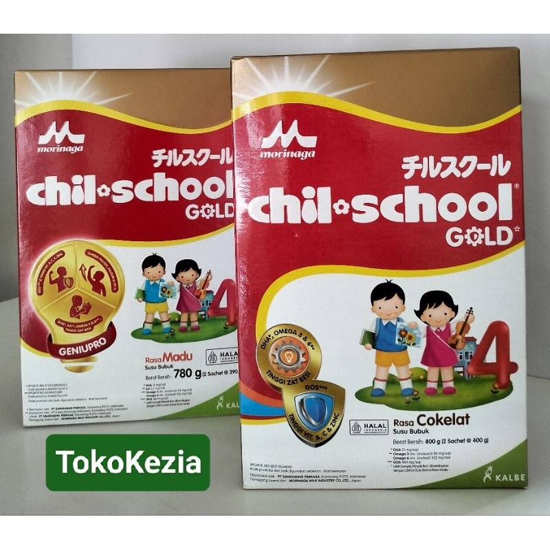 

Morinaga Chil School Gold 4 Cokelat/Madu, kemasan 800g