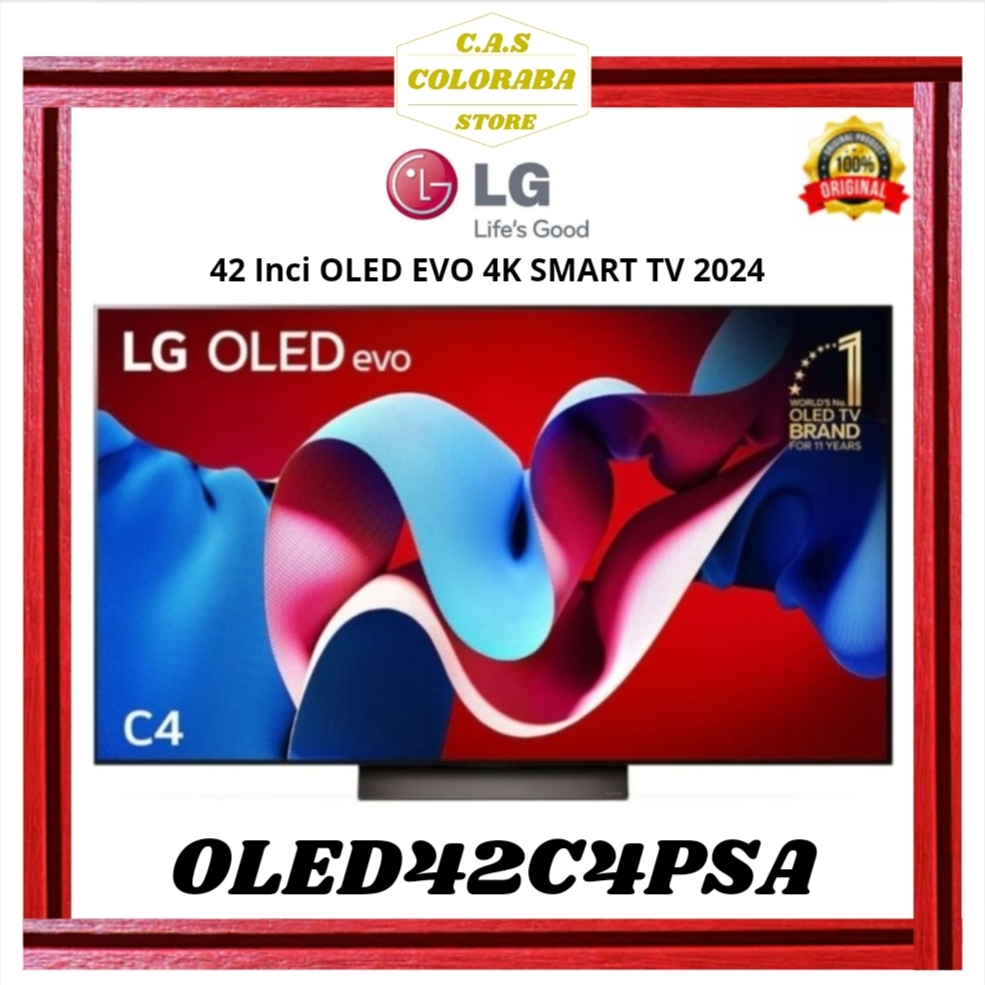 TV LG OLED42C4PSA SMART TV 42 INCH OLED LED 4K UHD OLED42C4 OLED42 42C4PSA SMART TV LG 42 INCH