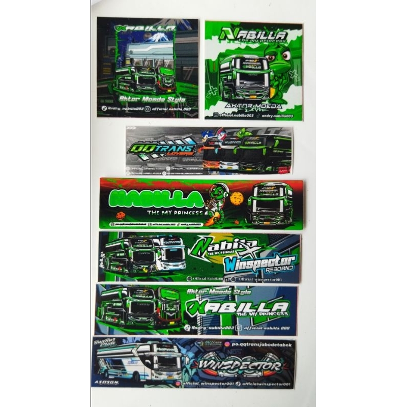 

Stiker Nabilla terbaru anti air 1 pcs