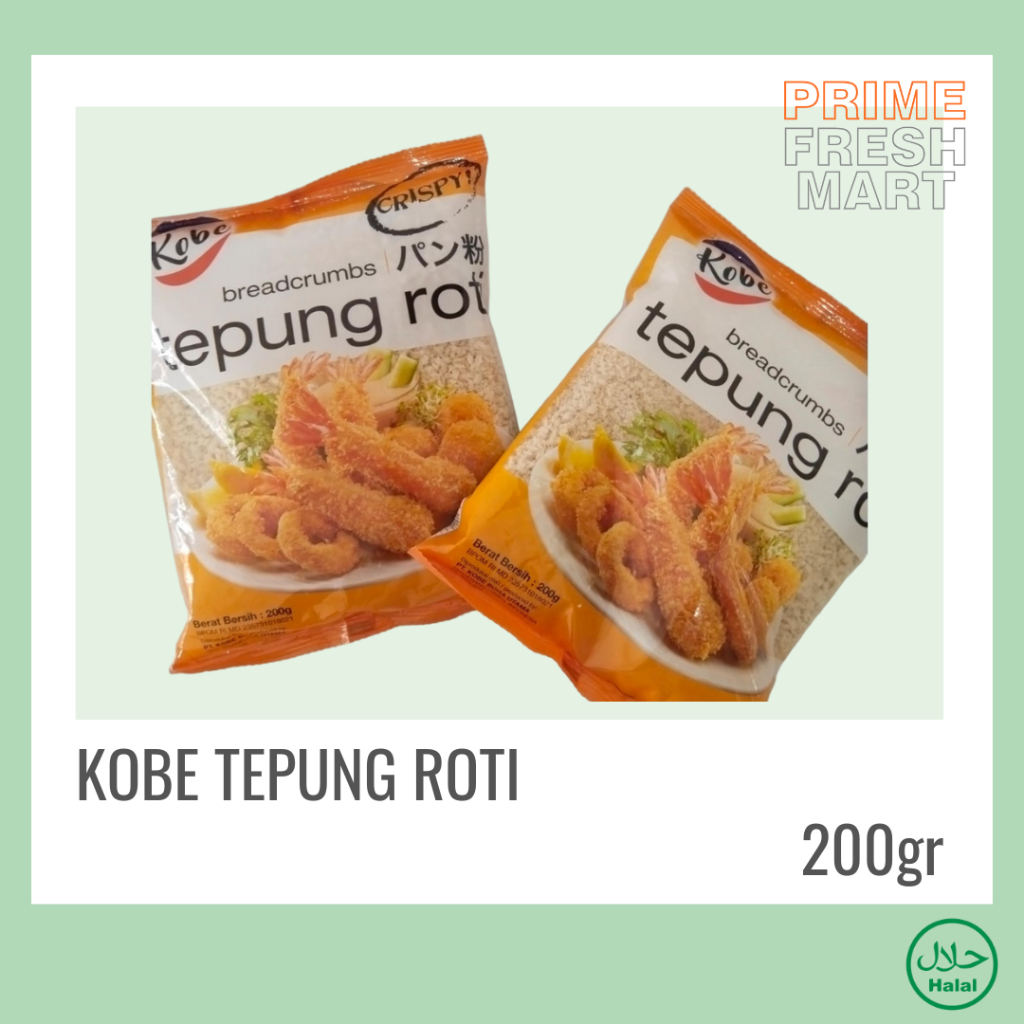 

Kobe Tepung Roti Putih Bread Crumb Putih Kemasan 200gr