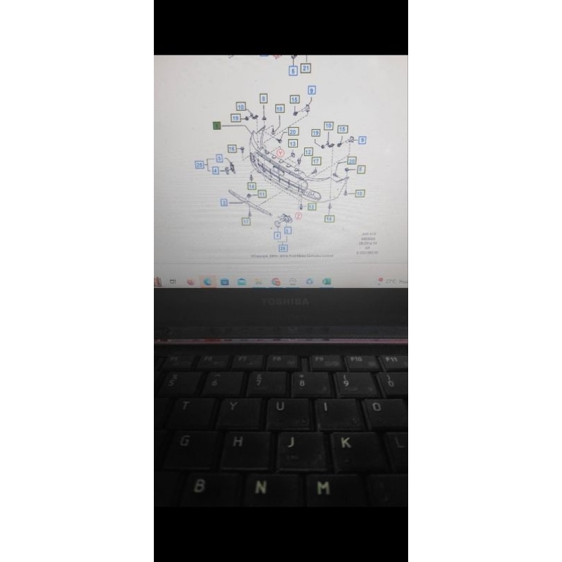 Bemper Depan Ford Everest Genuine