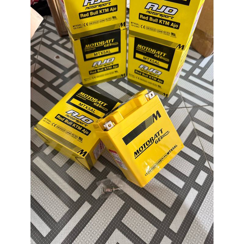 Motobatt Gel MTX5AL YAMAHA Vega Series / YAMAHA RZ-R / YAMAHA RX-Z / YAMAHA Mio Sporty / YAMAHA Jupi