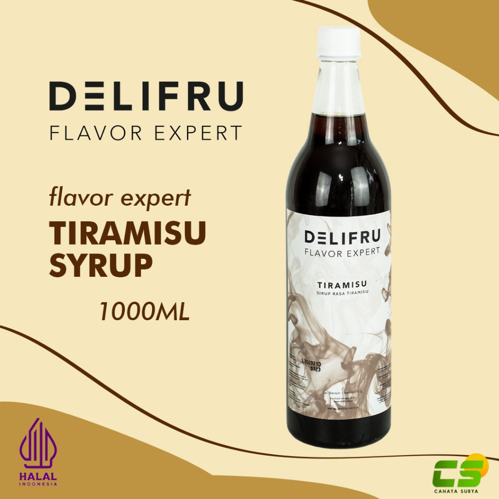 

Delifru Syrup/Sirup - Tiramisu Syrup 1000 ml