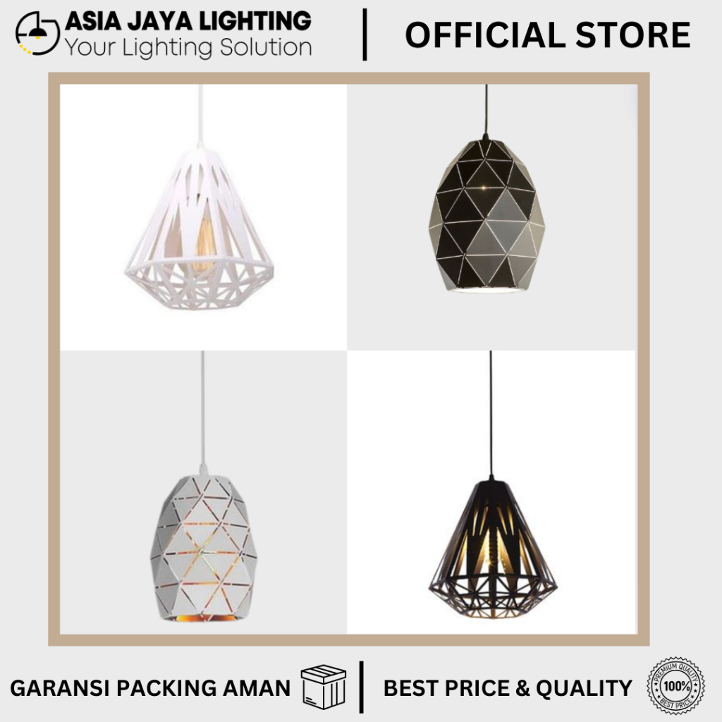 LAMPU GANTUNG PENDANT / LAMPU GANTUNG CABANG 1 / PENDANT LIGHT / LAMPU PENDANT MINIMALIS / LAMPU GAN