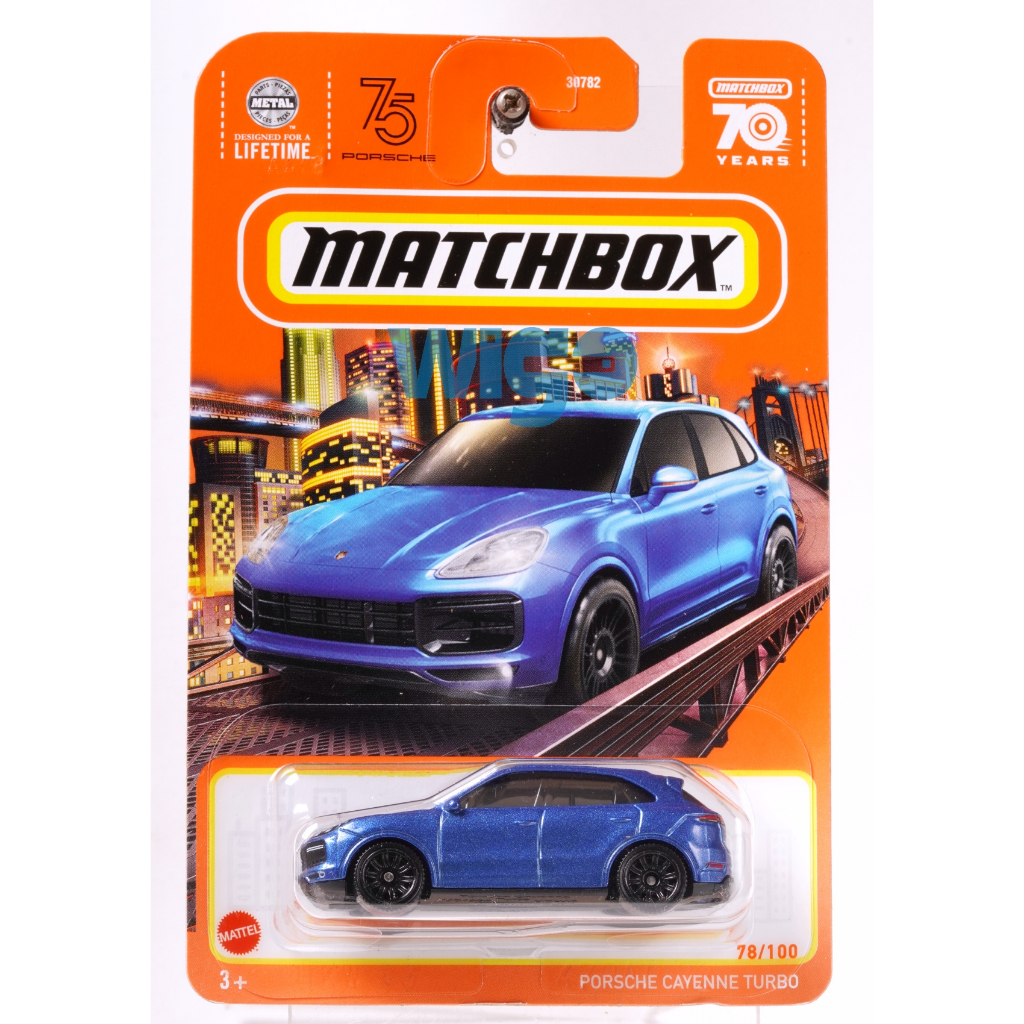 Matchbox Porsche Cayenne Turbo biru S 2023 Diecast