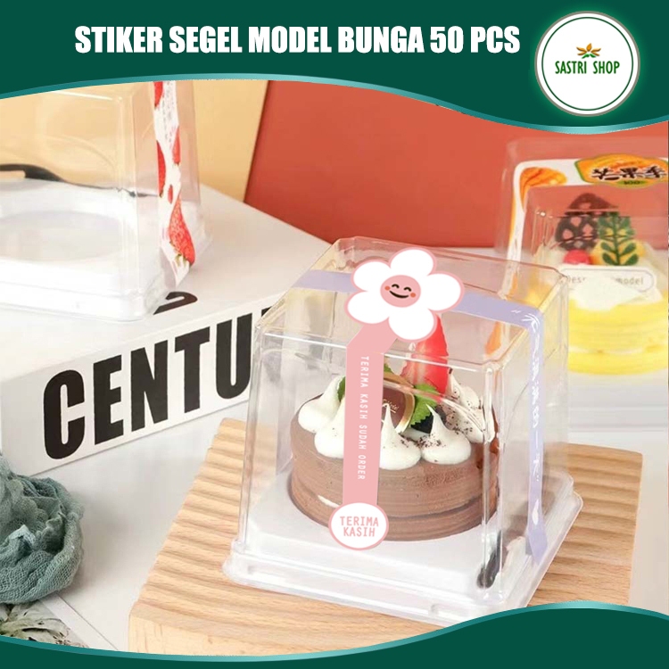 

Stiker Segel Kemasan Model Bunga Lucu - Isi 50 Pcs Murah!