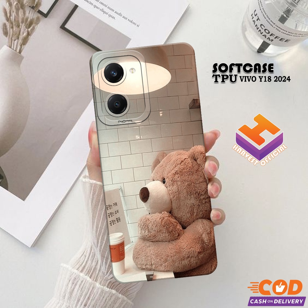 Case Hp VIVO Y18 2024 - Soft Pro Camera - Softcase VIVO Y18 2024 - Casing VIVO Y18 2024 - Kesing VIV
