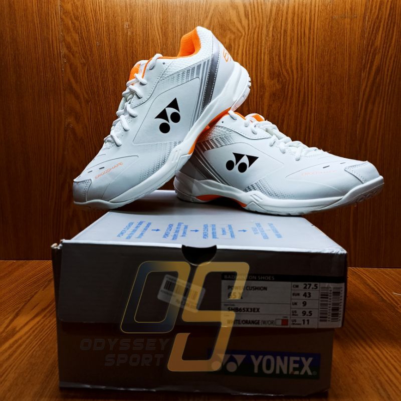 Sepatu Badminton Yonex SHB 65 X3 (White/Orange) 100% ORIGINAL
