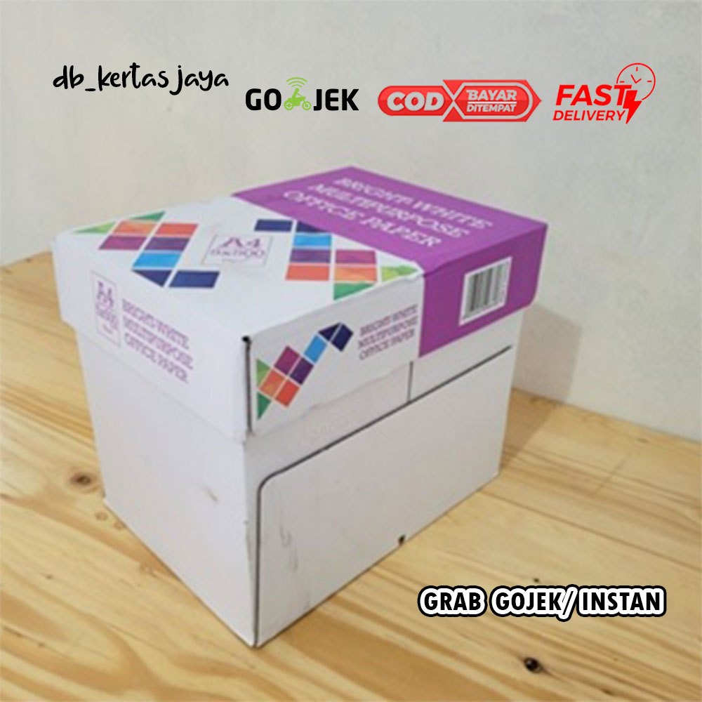 

Kertas HVS A4 Merk BMO 5 rim (2.500 lembar), Kertas Putih Bersih