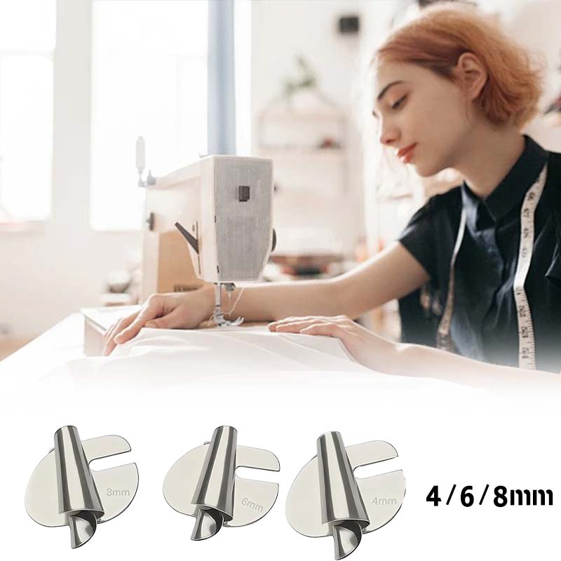 Steel Corong Heming Mesin Jahit Corong Jahit Berbagai Ukuran Corong Kelim Mesin Jahit Typical