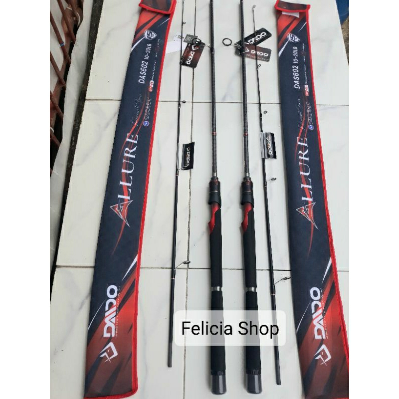 FISHING ROD JORAN PANCING Daido ALLURE TURNAMENT SERIES 180 17 20 Lb SOLID CARBON TERBARU GALATAMA L