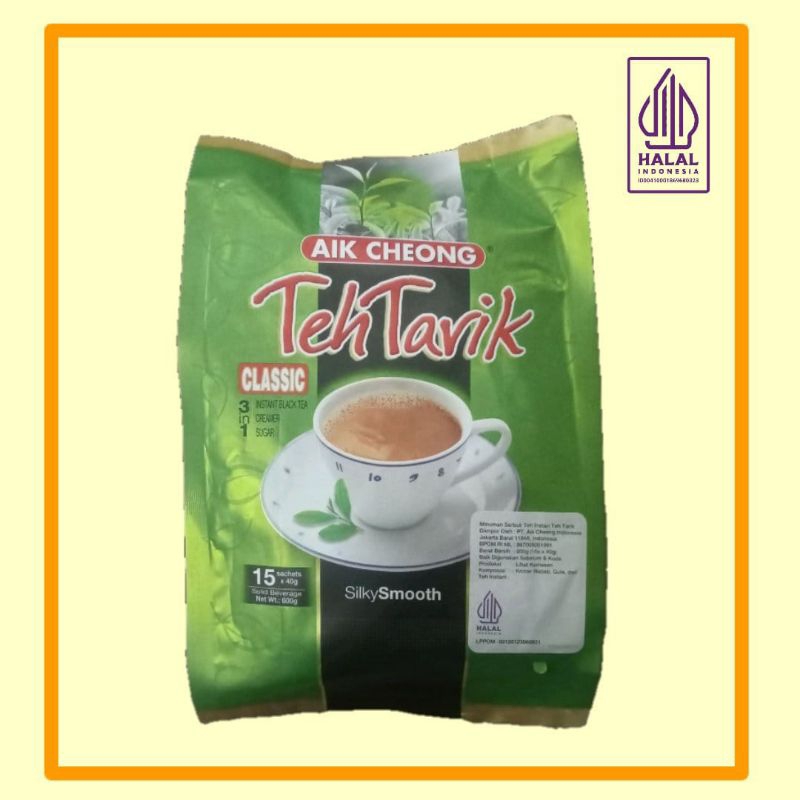 

Aik Cheong Teh Tarik 600 gr - 15 sachets x 40 gr