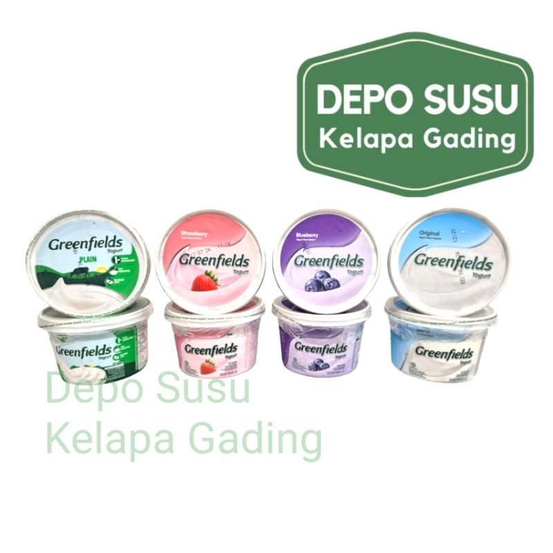 

Greenfields Yogurt 500ml Plain Original / Strawberry / Blueberry / Manggo Greenfield Unsweet Unsweetened No sugar