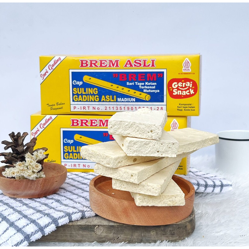 

Brem Suling Sari Gading Asli 1 Box Isi 5 Keping Oleh2 Khas Madiun