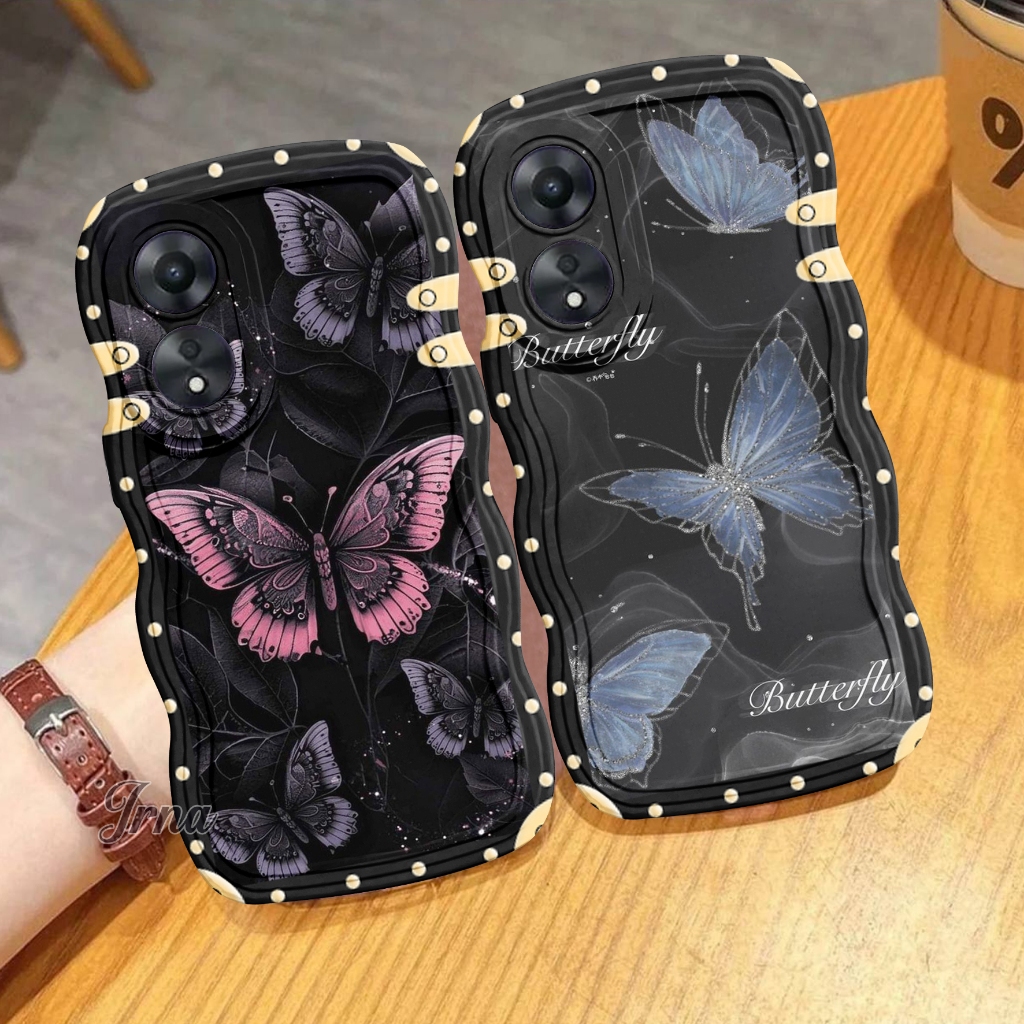 #R-128 CASE HP GELOMBANG FOR OPPO A78 4G A78 5G A58 5G A5 4G A38 A18 A98 a7/a5s  op a31 2020  a5 202