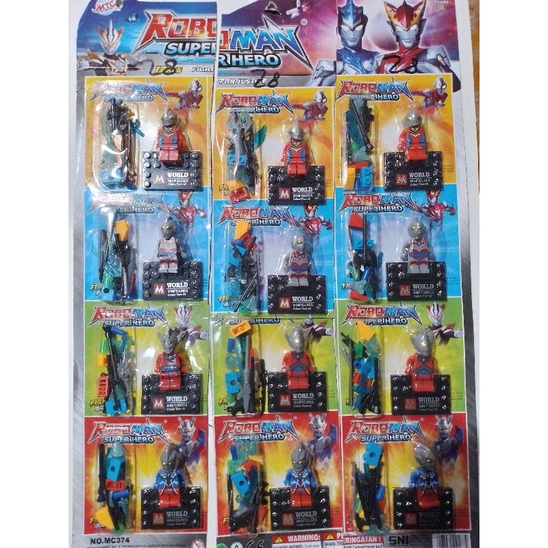 12 PCS ROBOMAN ULTRAMAN