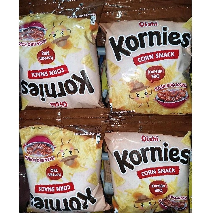 

PAKET INSTAN Oishi Kornies Corn Snack Korean Snack Jagung Varian Rasa Korean BBQ rentengan