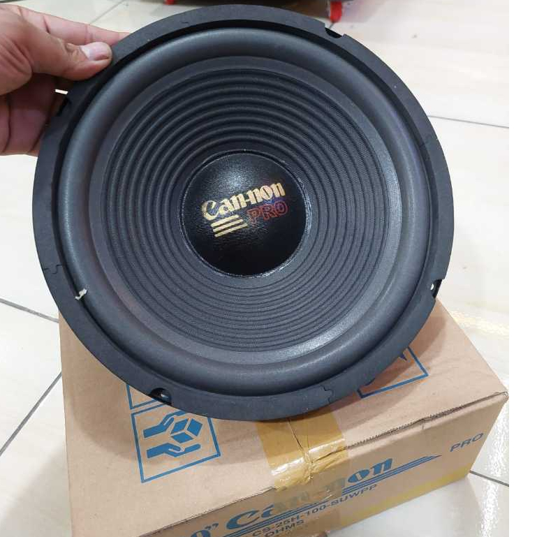 Speaker CANNON Canon 10 Inch Bass Woofer C 25H 100 1018 300 watt