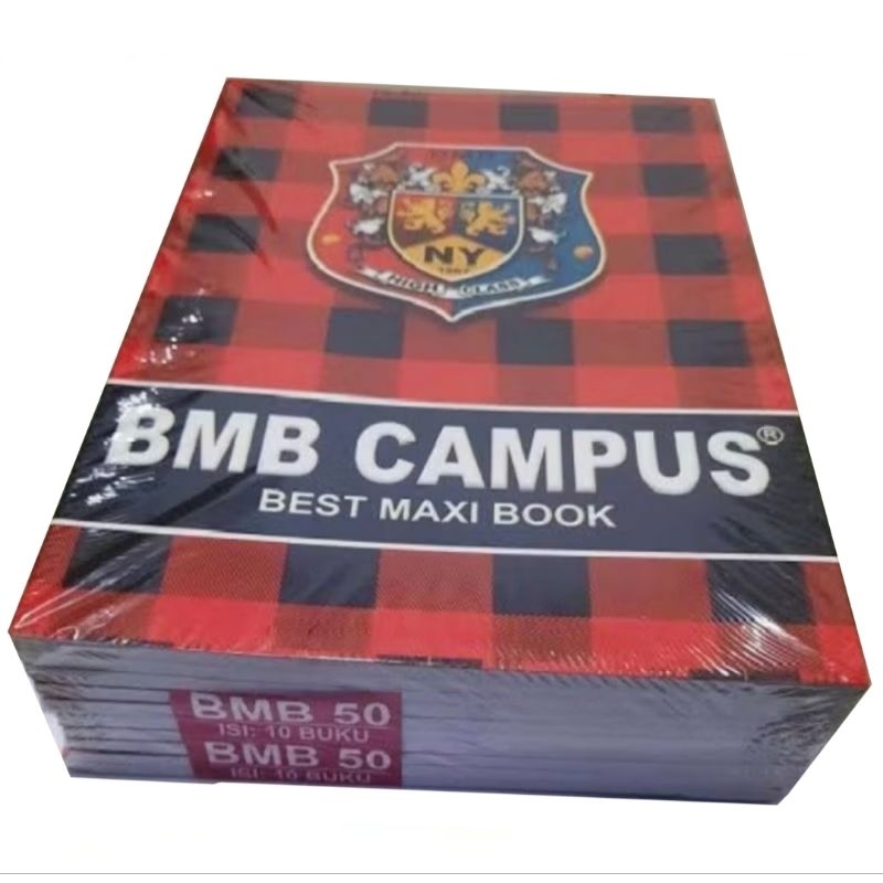 

Buku Tulis Panjang BMB Campus 50 Lembar (1 Pack Isi 10 Buku)