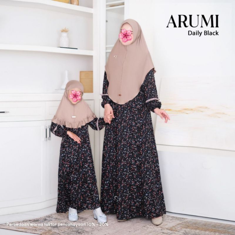 ARUMI COUPLE SERIES DRESS MOM SET KHIMAR (GAMIS SET KERUDUNG) BY SALVINA HIJAB