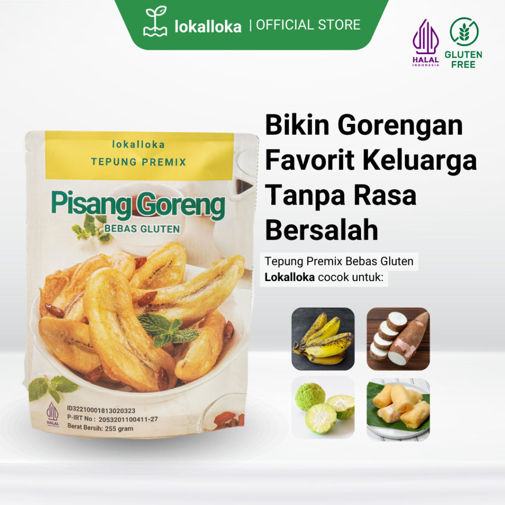 

Tepung Premix Pisang Goreng Bebas Gluten