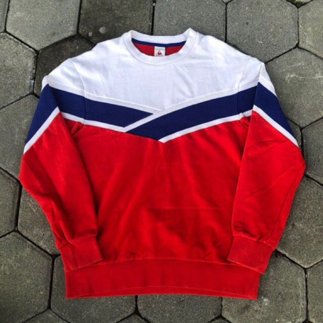 Crewneck Le Coq Sportif Size L fit XL cowok cewek