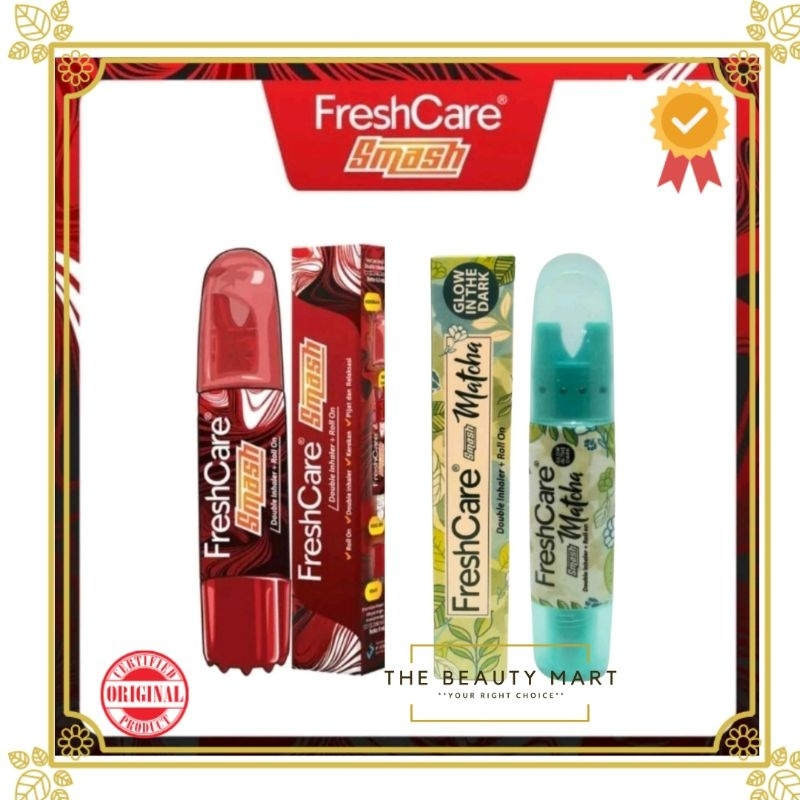 Freshcare SMASH Strong double inhaler + roll on | Freshcare SMASH Matcha