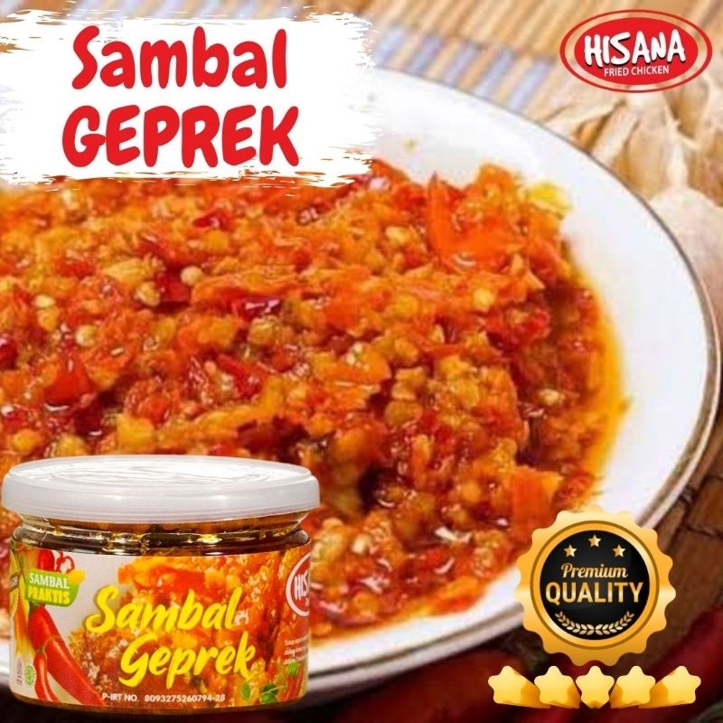 

SAMBAL GEPREK PEDAS RAWIT 120gr HISANA PREMIUM REKOMENDASI VIRAL