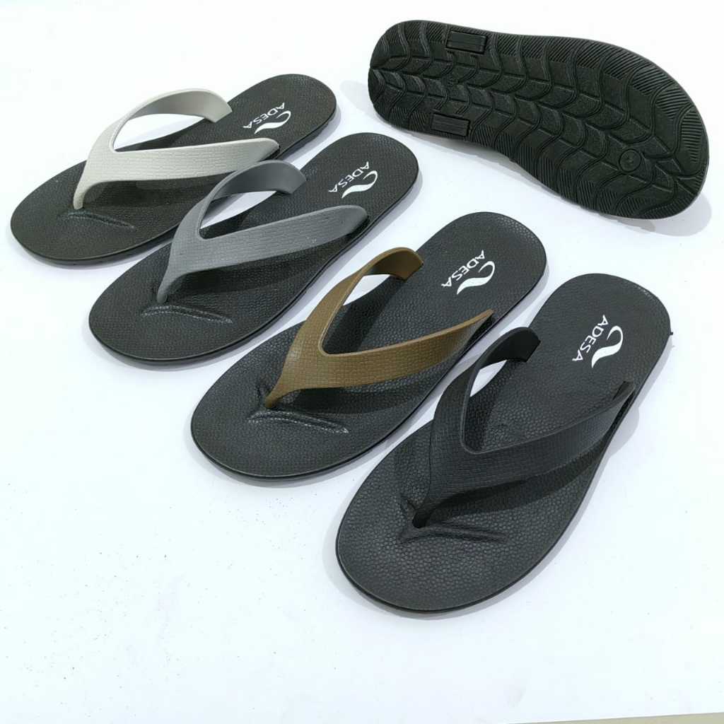 Sandal Jepit Pria Adesa Full Karet Anti Slip Anti Licin Anti Air